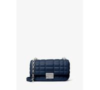 MK Schultertasche Tribeca Small Aus Abgestepptem Leder - Blau - Michael Kors
