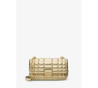 MK Schultertasche Tribeca Small Aus Abgestepptem Leder In Metallic-Optik - Goldton - Michael Kors