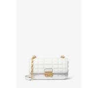 MK Schultertasche Tribeca Small Aus Abgestepptem Leder - Weiss - Michael Kors