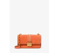MK Schultertasche Tribeca Small aus Wildleder mit Nieten - Orange - Michael Kors