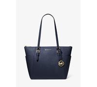 MK Shopper Charlotte Large Aus Saffianleder Mit Reißverschluss An Der Oberseite - Blau - Michael Kors