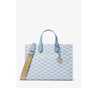 MK Shopper Gigi Large Aus Jacquard Mit Logomuster - Blau - Michael Kors