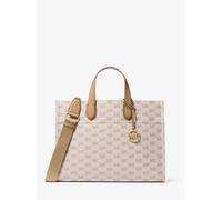 MK Shopper Gigi Large Aus Jacquard Mit Logomuster - Natur - Michael Kors