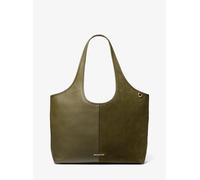 MK Shopper Henly Large aus Leder und Wildleder - Grün - Michael Kors