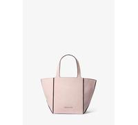 MK Shopper Jordi Small aus Leder in Denimoptik für das Mond-Neujahr - Rosa - Michael Kors