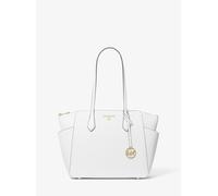 MK Shopper Marilyn Medium Aus Saffianleder - Weiss - Michael Kors