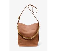 MICHAEL Michael Kors Handtasche aus Leder mit Label-Applikation Modell 'NOLITA' in Mittelbraun, Größe 1