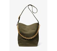 MICHAEL Michael Kors Handtasche aus Leder mit Label-Applikation Modell 'NOLITA' in Khaki, Größe 1