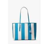 MK Shopper Quinn Large Aus Gestreiftem Canvas - Blau - Michael Kors