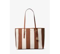 MK Shopper Quinn Large Aus Gestreiftem Canvas - Braun - Michael Kors