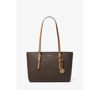 MK Shopper Quinn Medium Aus Signature-Logostoff Und Leder - Braun - Michael Kors