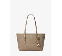 MK Shopper Quinn Medium Aus Signature-Logostoff Und Leder - Natur - Michael Kors