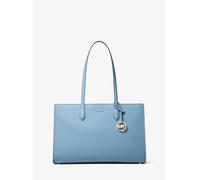 MK Shopper Scarlett Medium Aus Gekrispeltem Leder - Blau - Michael Kors