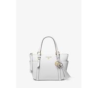 MK Shopper Sullivan Small Aus Saffianleder Mit Reißverschluss An Der Oberseite - Weiss - Michael Kors