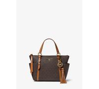 Michael Kors Sullivan Small Conv TZ Tote MK Signature in Brown/Acorn (6.6 Liter), Handtasche