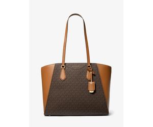 MK Shopper Taryn Large aus Signature-Logostoff und Leder - Braun - Michael Kors