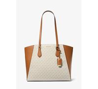 MK Shopper Taryn Large Aus Signature-Logostoff Und Leder - Natur - Michael Kors