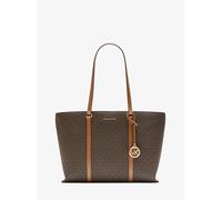 MK Shopper Temple Large Mit Signature-Logomuster - Braun - Michael Kors