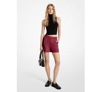 MK Shorts Aus Krepp Mit Bügelfalten - Lila - Michael Kors
