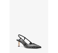 MK Slingpumps Alora aus Leder mit Ösen - Schwarz - Michael Kors