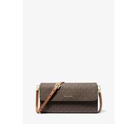 MK Smartphone-Umhängetasche Jet Set Small mit Signature-Logomuster - Braun - Michael Kors