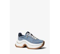 MK Sneaker Arla Aus Denim Und Leder - Weiss - Michael Kors