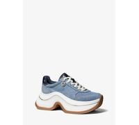 MK Sneaker Arla aus Denim und Leder - Weiss - Michael Kors