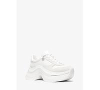 MK Sneaker Arla Aus Leder Und Wildleder - Weiss - Michael Kors