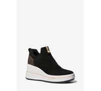 MK Sneaker Emmy aus Mesh mit Keilabsatz und Reißverschluss - Braun - Michael Kors