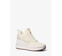 MK Sneaker Emmy Aus Mesh Mit Keilabsatz Und Reißverschluss - Natur - Michael Kors