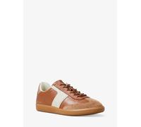 MK Sneaker Jovie aus Leder und Signature-Logostoff - Braun - Michael Kors