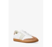 MK Sneaker Jovie aus Leder und Signature-Logostoff - Weiss - Michael Kors
