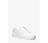 MK Sneaker Keaton Aus Leder Mit Reißverschluss - Goldton - Michael Kors