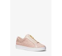 MK Sneaker Keaton mit Signature-Logomuster und Reißverschluss - Rosa - Michael Kors