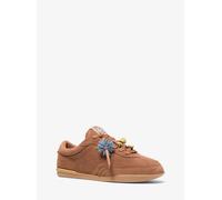 MK Sneaker Nolan aus Wildleder mit Verzierung - Braun - Michael Kors