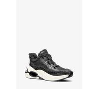 MK Sneaker Toni aus Kunstlammfell und Leder im Used-Look - Schwarz - Michael Kors