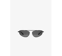 Michael Kors Damen MK1164 BUENOS AIRES 100587 Gläser SONNENBRILLEN Metall Schwarz Grau Geometrisch Normal