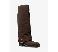 MK Stiefel Colby Aus Leder Und Signature-Logostoff - Braun - Michael Kors