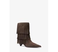 MK Stiefel Jayla aus Wildleder mit Fransen - Braun - Michael Kors