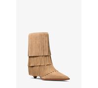 MK Stiefel Jayla aus Wildleder mit Fransen - Natur - Michael Kors