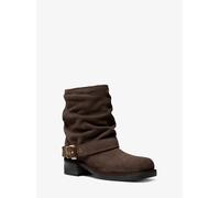 MK Stiefelette Colby Aus Leder Und Signature-Logostoff - Braun - Michael Kors