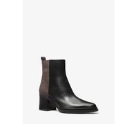 MK Stiefelette Lex aus Leder und Signature-Logostoff - Braun - Michael Kors