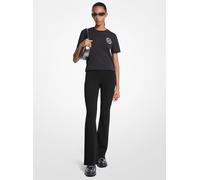 MK T-Shirt Aus Baumwoll-Jersey Mit Logo - Schwarz - Michael Kors