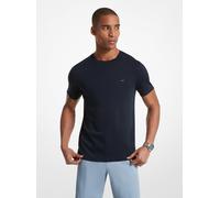 MK T-Shirt Aus Baumwolle Mit Rundhalsausschnitt - Blau - Michael Kors