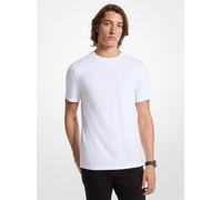 MK T-Shirt Aus Baumwolle Mit Rundhalsausschnitt - Weiss - Michael Kors