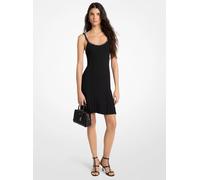 MK Tanktopkleid aus Stretch-Strick mit Zierkette - Schwarz - Michael Kors