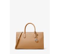 MK Texturierte Henkeltasche Scarlett Medium - Braun - Michael Kors