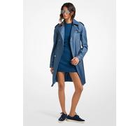 MK Trenchcoat aus Jacquard mit MK2000-Logomuster - Blau - Michael Kors