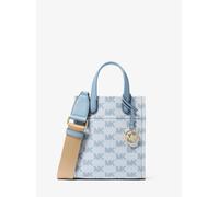 MK Umhängetasche Gigi Extra-Small aus Jacquard mit Logomuster - Blau - Michael Kors