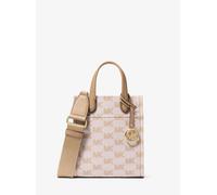 MK Umhängetasche Gigi Extra-Small aus Jacquard mit Logomuster - Natur - Michael Kors